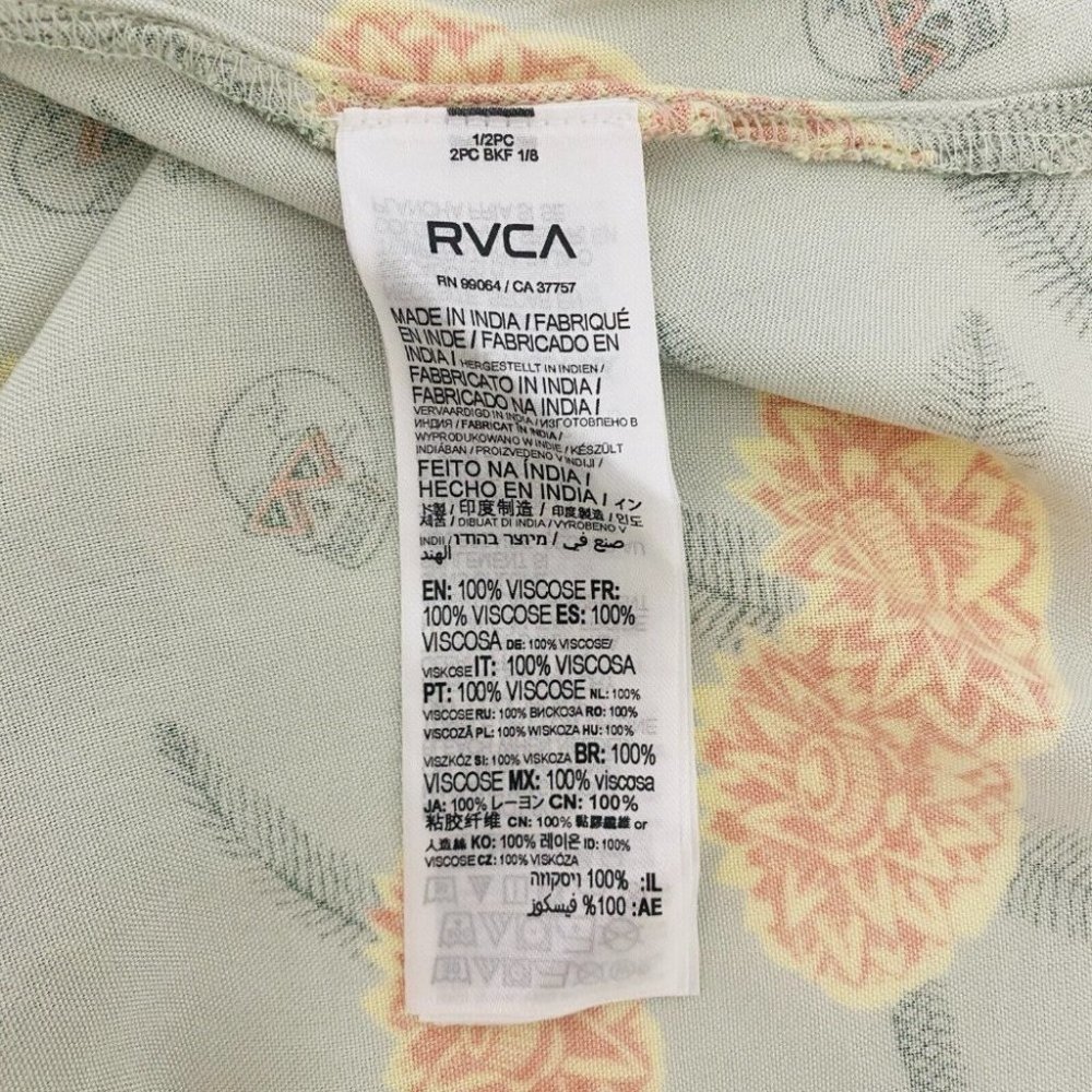 RVCA Luke Pelletier Collab BNWT Floral Annika Midi Skirt Women's Size Small - Picture 10 of 11